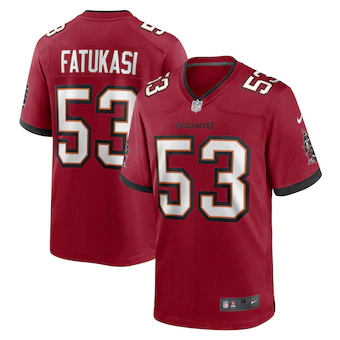 mens nike olakunle fatukasi red tampa bay buccaneers game p